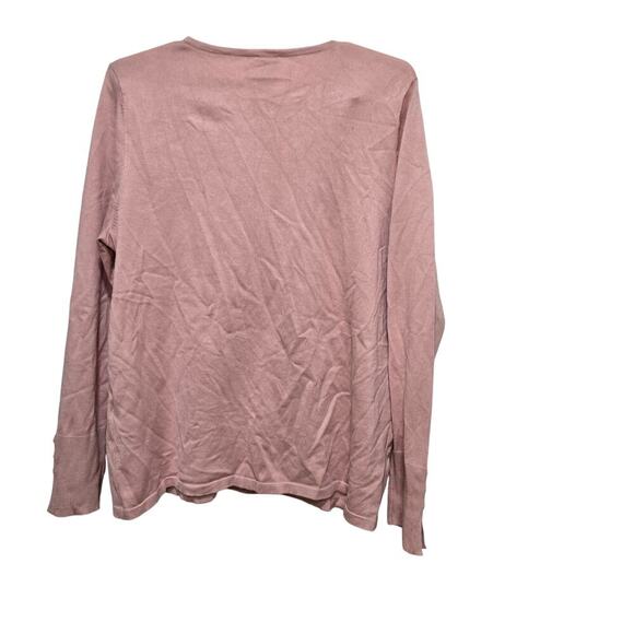 Chicos top womens size large pink button sleeve pullover blouse lightweight - Picture 2 of 9